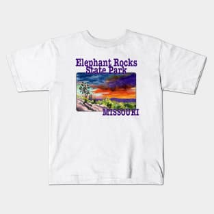 Elephant Rocks State Park, Missouri Kids T-Shirt